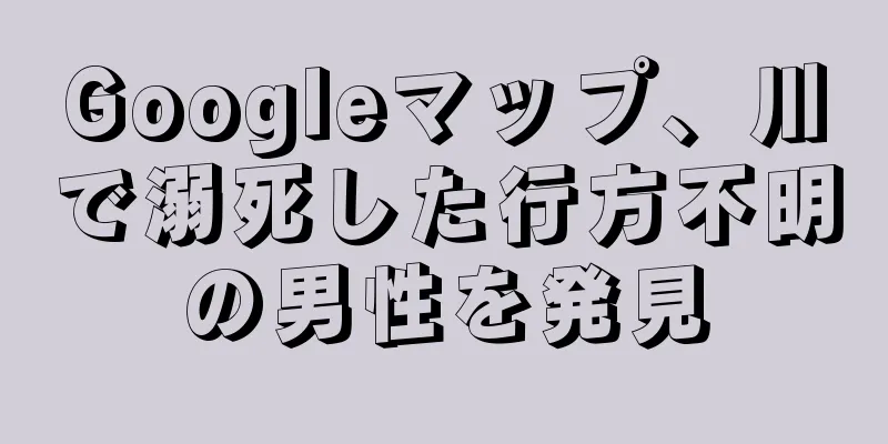Googleマップ、川で溺死した行方不明の男性を発見