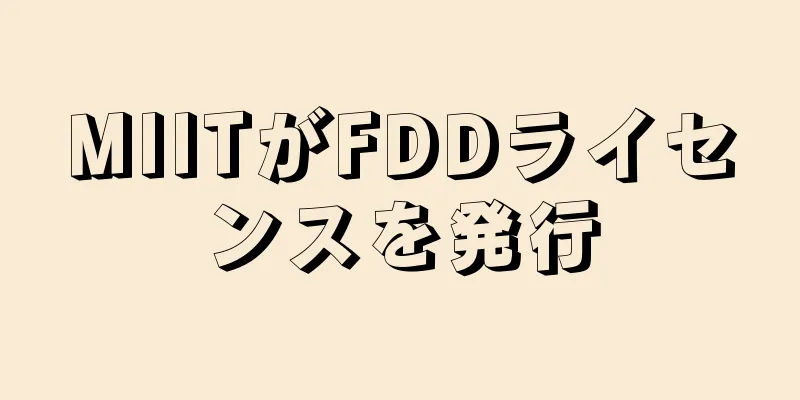 MIITがFDDライセンスを発行
