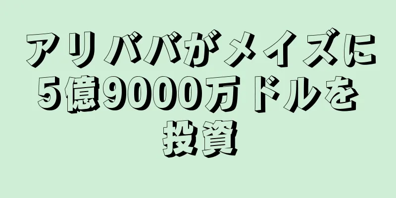 アリババがメイズに5億9000万ドルを投資