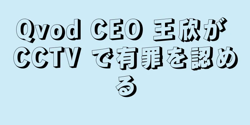 Qvod CEO 王欣が CCTV で有罪を認める