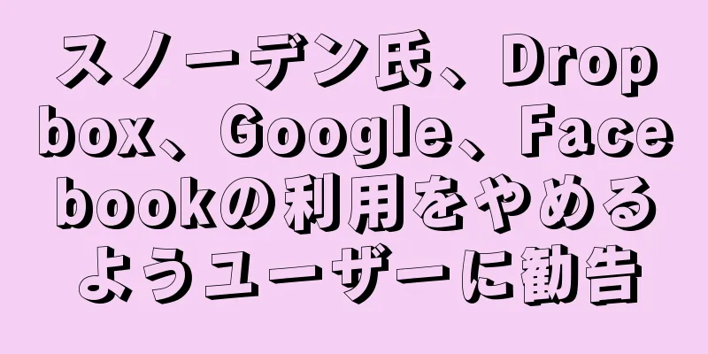 スノーデン氏、Dropbox、Google、Facebookの利用をやめるようユーザーに勧告