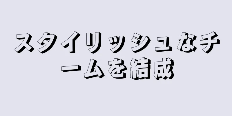 スタイリッシュなチームを結成