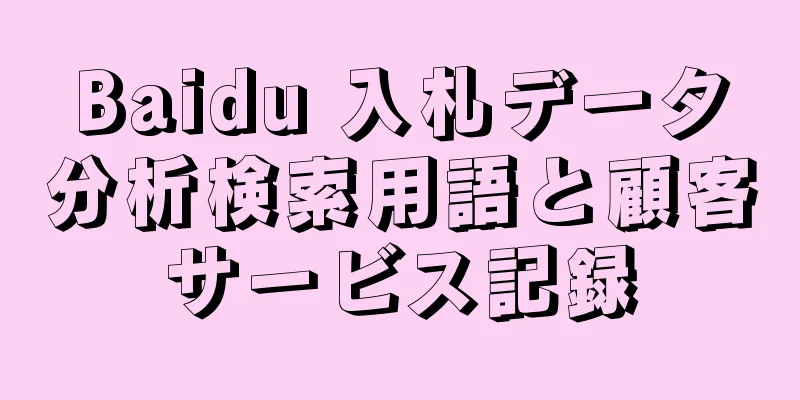 Baidu 入札データ分析検索用語と顧客サービス記録