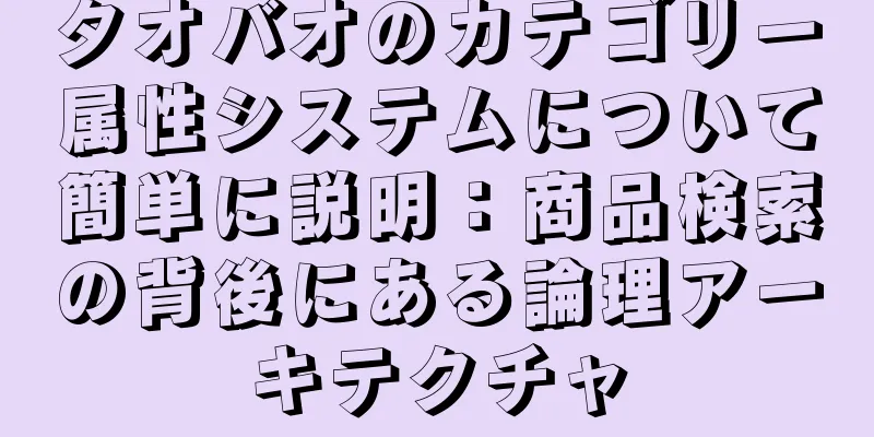 タオバオのカテゴリー属性システムについて簡単に説明：商品検索の背後にある論理アーキテクチャ