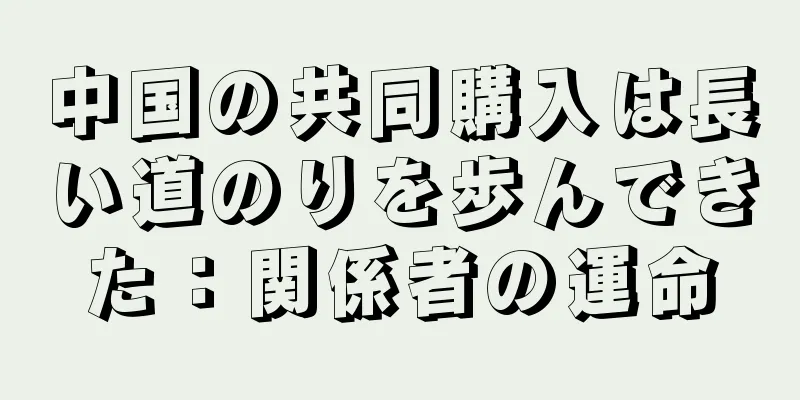 中国の共同購入は長い道のりを歩んできた：関係者の運命