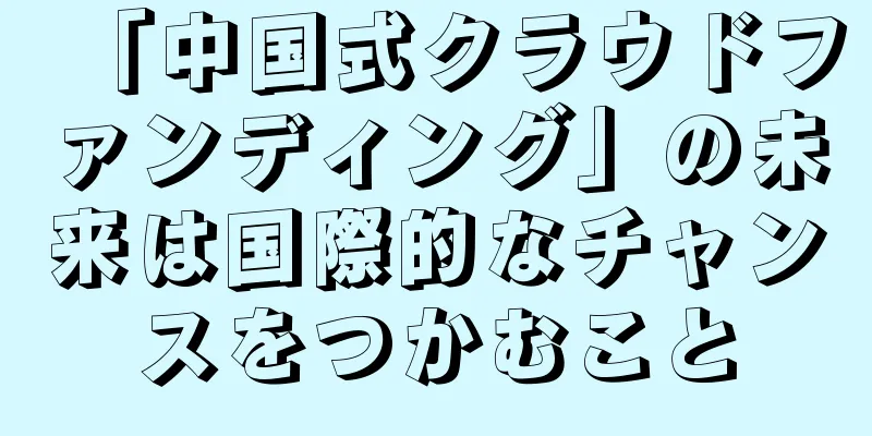 「中国式クラウドファンディング」の未来は国際的なチャンスをつかむこと