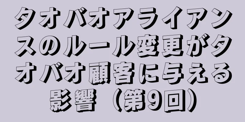 タオバオアライアンスのルール変更がタオバオ顧客に与える影響（第9回）