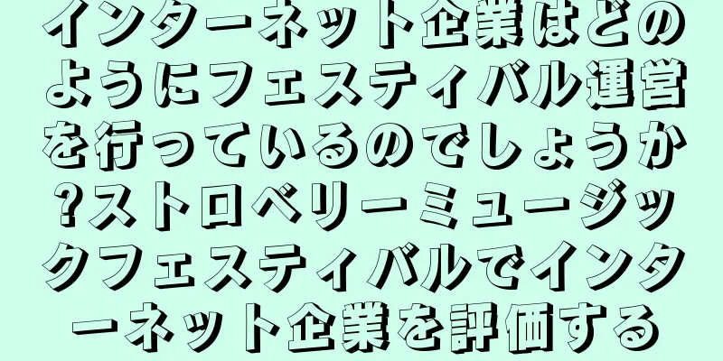 インターネット企業はどのようにフェスティバル運営を行っているのでしょうか?ストロベリーミュージックフェスティバルでインターネット企業を評価する