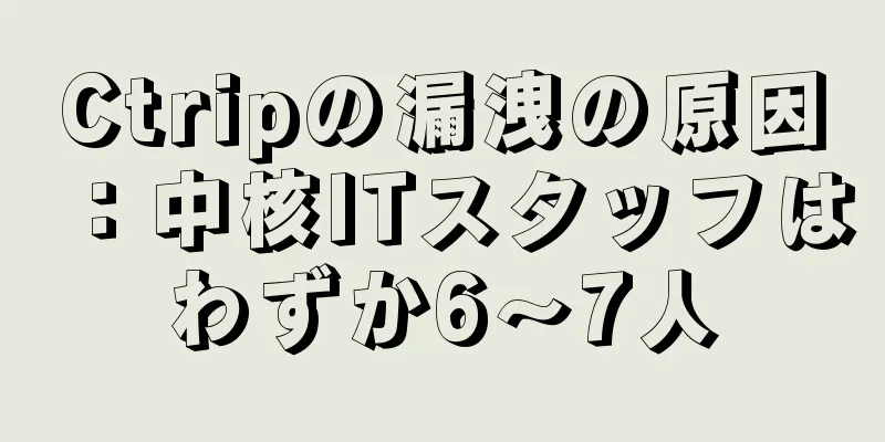 Ctripの漏洩の原因：中核ITスタッフはわずか6～7人
