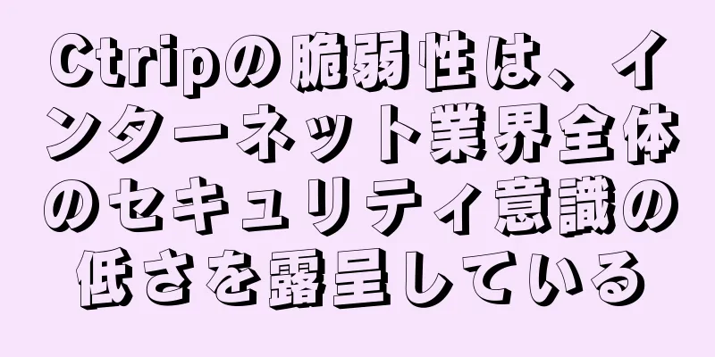 Ctripの脆弱性は、インターネット業界全体のセキュリティ意識の低さを露呈している