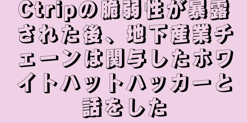 Ctripの脆弱性が暴露された後、地下産業チェーンは関与したホワイトハットハッカーと話をした