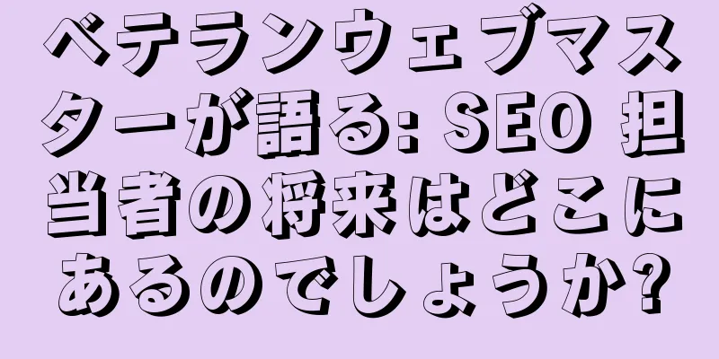 ベテランウェブマスターが語る: SEO 担当者の将来はどこにあるのでしょうか?