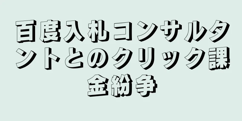 百度入札コンサルタントとのクリック課金紛争