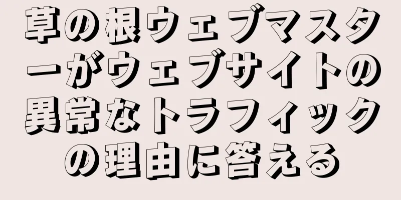 草の根ウェブマスターがウェブサイトの異常なトラフィックの理由に答える