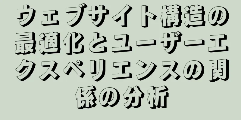 ウェブサイト構造の最適化とユーザーエクスペリエンスの関係の分析