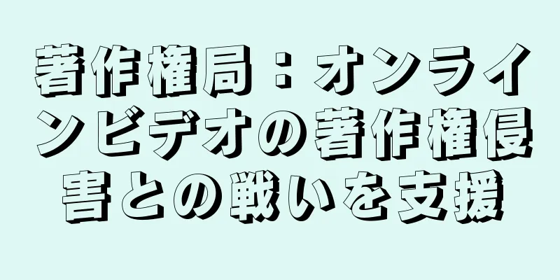 著作権局：オンラインビデオの著作権侵害との戦いを支援