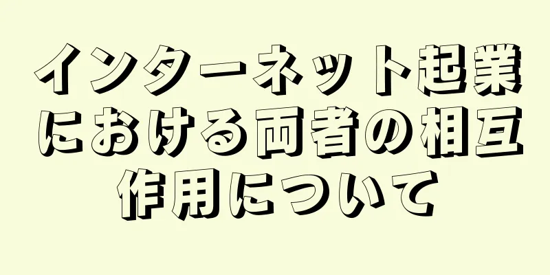 インターネット起業における両者の相互作用について