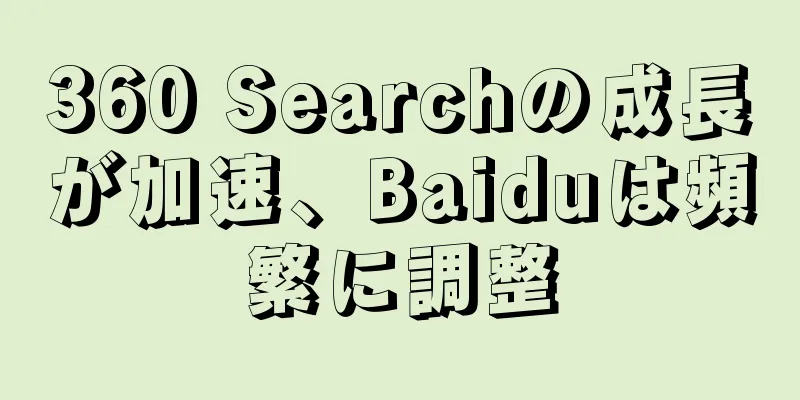 360 Searchの成長が加速、Baiduは頻繁に調整