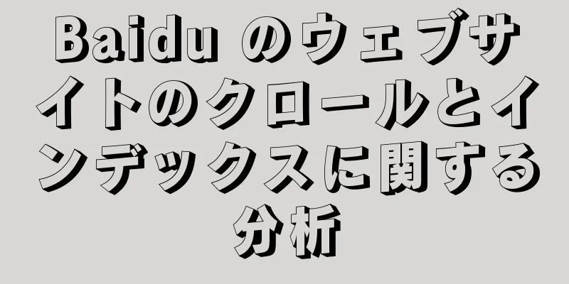 Baidu のウェブサイトのクロールとインデックスに関する分析