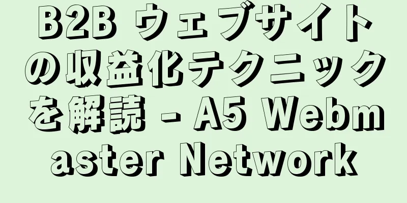 B2B ウェブサイトの収益化テクニックを解読 - A5 Webmaster Network