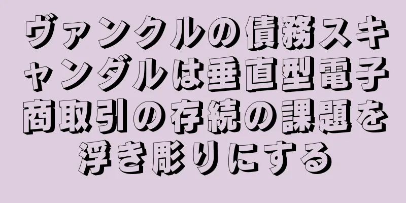 ヴァンクルの債務スキャンダルは垂直型電子商取引の存続の課題を浮き彫りにする