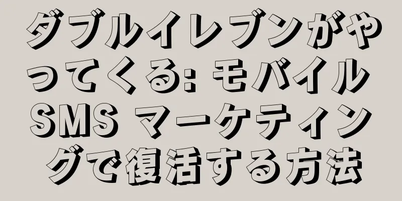 ダブルイレブンがやってくる: モバイル SMS マーケティングで復活する方法