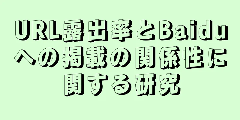 URL露出率とBaiduへの掲載の関係性に関する研究
