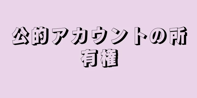 公的アカウントの所有権