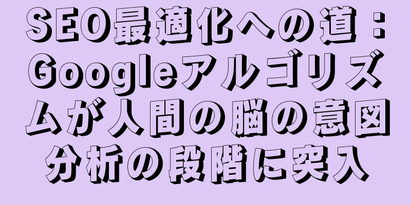 SEO最適化への道：Googleアルゴリズムが人間の脳の意図分析の段階に突入