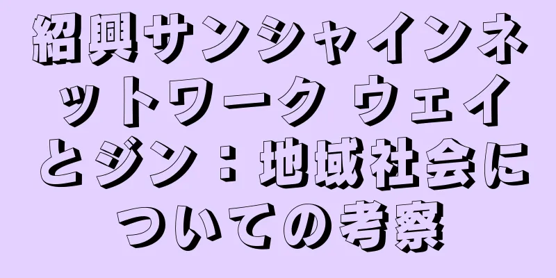 紹興サンシャインネットワーク ウェイとジン：地域社会についての考察