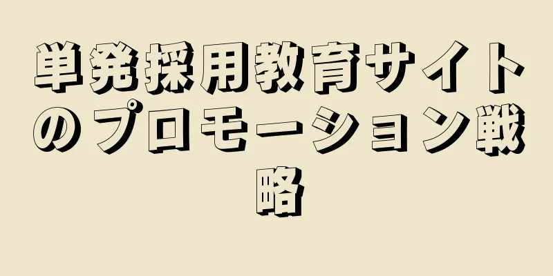 単発採用教育サイトのプロモーション戦略