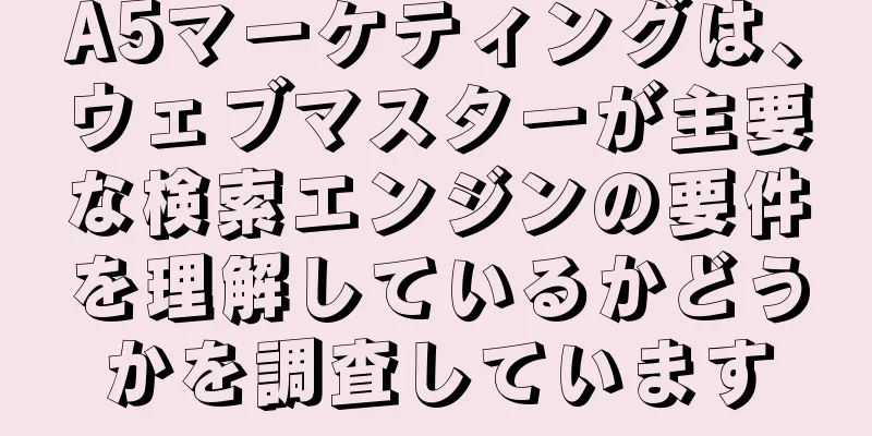 A5マーケティングは、ウェブマスターが主要な検索エンジンの要件を理解しているかどうかを調査しています