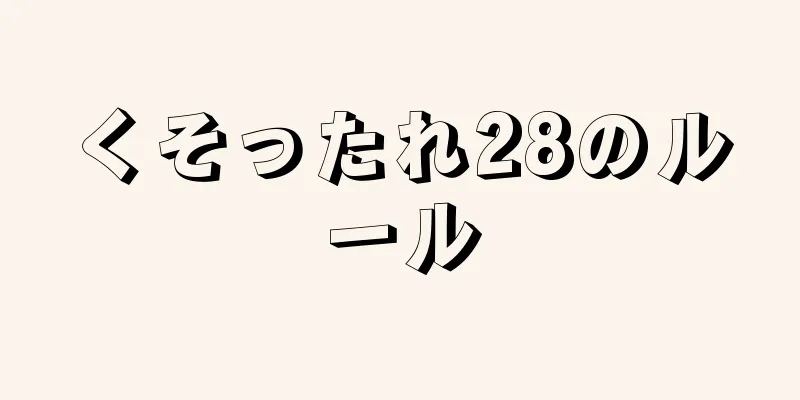 くそったれ28のルール