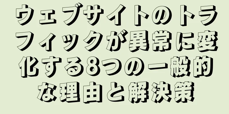 ウェブサイトのトラフィックが異常に変化する8つの一般的な理由と解決策
