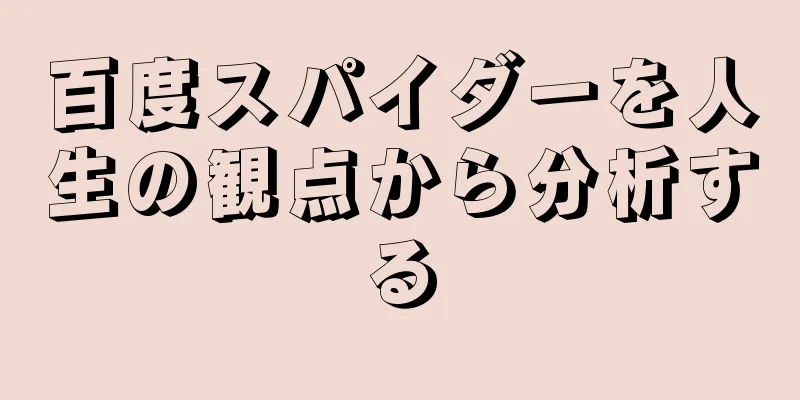 百度スパイダーを人生の観点から分析する