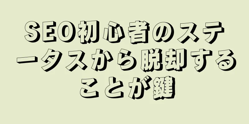 SEO初心者のステータスから脱却することが鍵