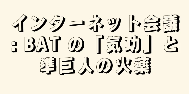 インターネット会議: BAT の「気功」と準巨人の火薬