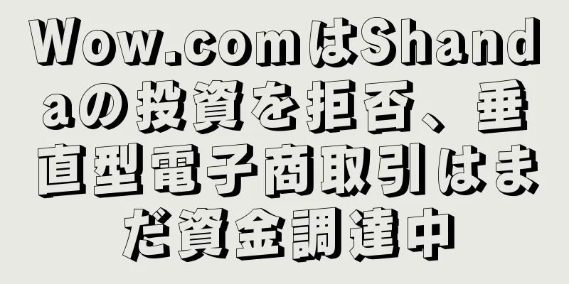 Wow.comはShandaの投資を拒否、垂直型電子商取引はまだ資金調達中