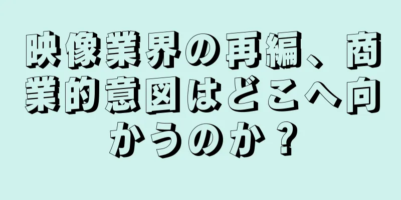 映像業界の再編、商業的意図はどこへ向かうのか？