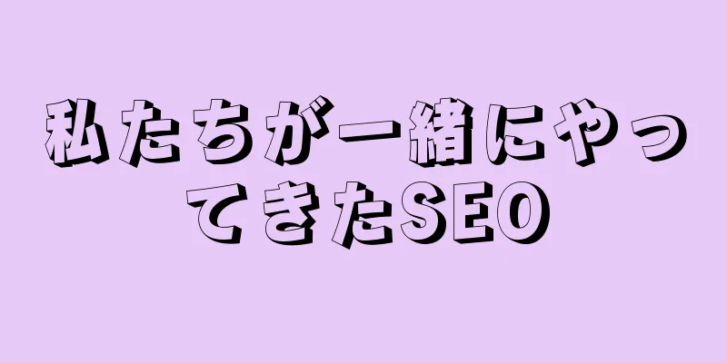 私たちが一緒にやってきたSEO
