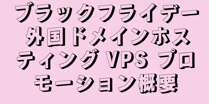 ブラックフライデー 外国ドメインホスティング VPS プロモーション概要
