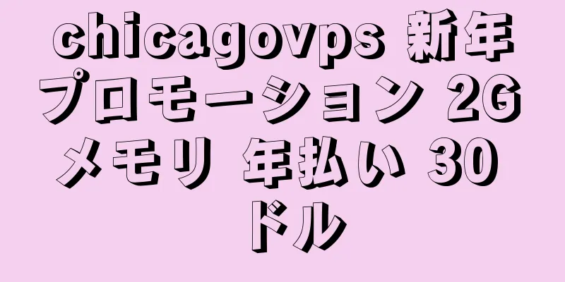 chicagovps 新年プロモーション 2G メモリ 年払い 30 ドル
