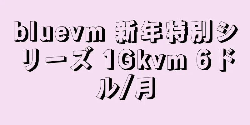bluevm 新年特別シリーズ 1Gkvm 6ドル/月