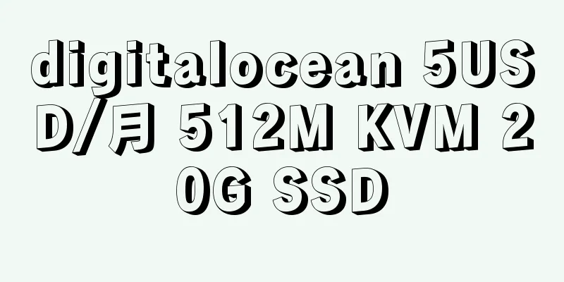 digitalocean 5USD/月 512M KVM 20G SSD