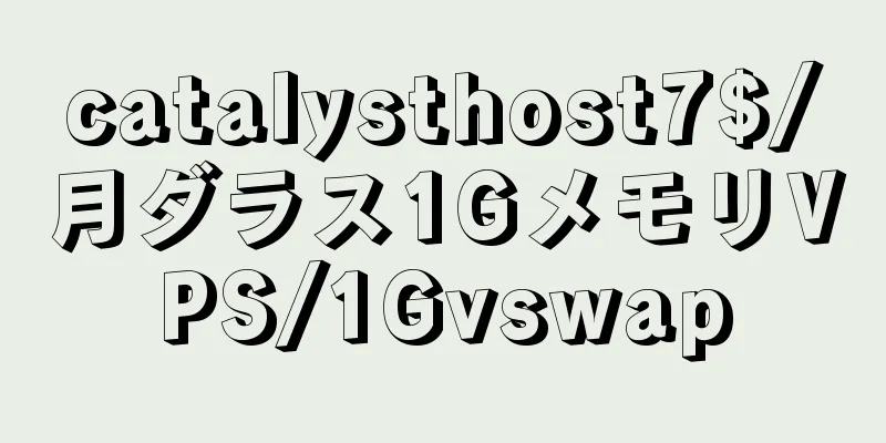 catalysthost7$/月ダラス1GメモリVPS/1Gvswap