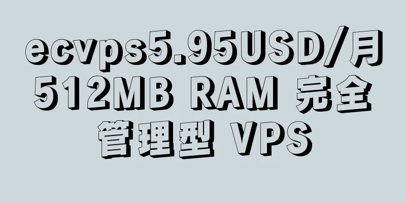 ecvps5.95USD/月512MB RAM 完全管理型 VPS