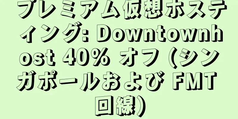 プレミアム仮想ホスティング: Downtownhost 40% オフ (シンガポールおよび FMT 回線)