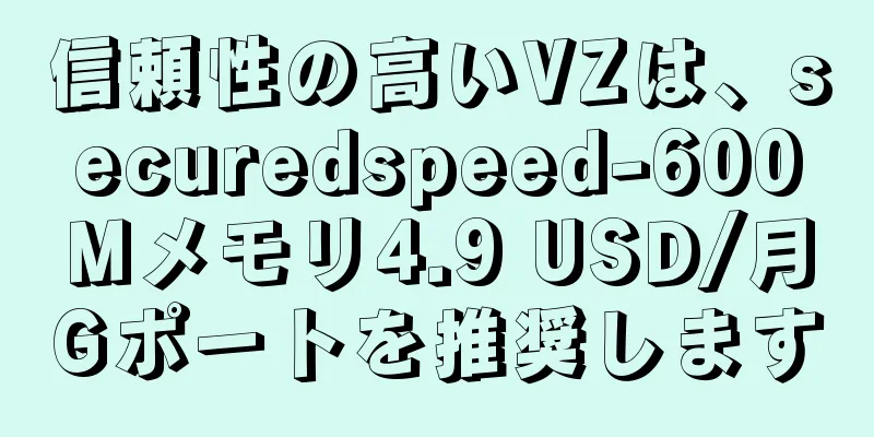 信頼性の高いVZは、securedspeed-600Mメモリ4.9 USD/月Gポートを推奨します