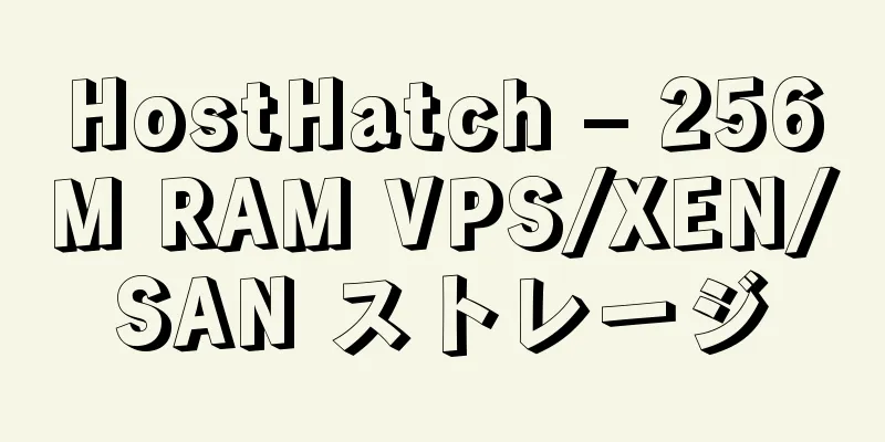 HostHatch – 256M RAM VPS/XEN/SAN ストレージ