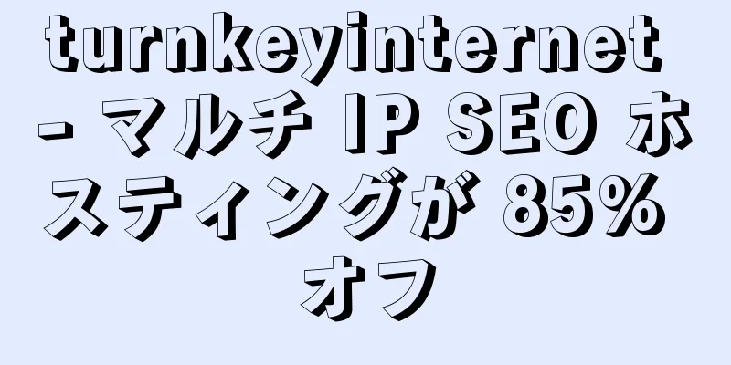 turnkeyinternet - マルチ IP SEO ホスティングが 85% オフ